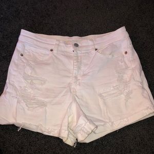 American Eagle High waisted white shorts